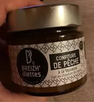 Mängden socker i Confiture de peche