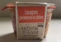 Mängden socker i Lasagne potimarron et chèvre