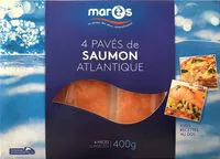 Mängden socker i 4 paves de saumon atlantique