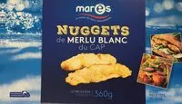 Mängden socker i nuggets de merlu blanc. Du cap