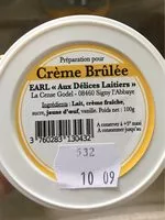 Mängden socker i Préparation pour crème brulée