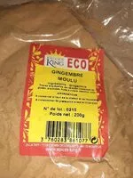 Mängden socker i Epices KING Eco Gingembre moulu