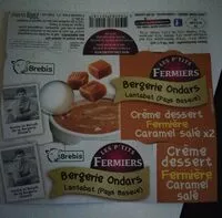 Mängden socker i Crème dessert fermière caramel salé