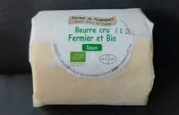 Mängden socker i Beurre cru Fermier et Bio Doux