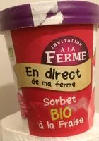 Mängden socker i Sorbet bio a la fraise