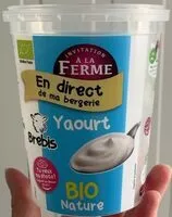 Mängden socker i Yaourt nature brebis