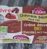 Mängden socker i creme dessert bio chocolat x2