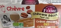 Mängden socker i Crème dessert bio café