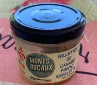 Mängden socker i Rillettes de canard piment espelette