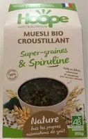 Mängden socker i Muesli croustillant super-graines & spiruline Nature