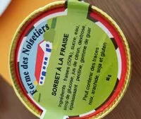 Mängden socker i Sorbet à la fraise