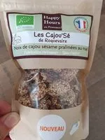 Mängden socker i Noix de cajou sésame pralinées au miel