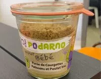 Mängden socker i Purée de Courgette Patissons et Poulet Bio