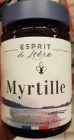 Mängden socker i Esprit de loère Myrtille