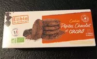 Mängden socker i Cookies pepites chocolat et cacao