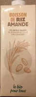 Mängden socker i Boisson de riz amande