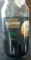 Mängden socker i Vinaigre balsamique de Modène