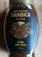 Mängden socker i Café soluble arabica colombie