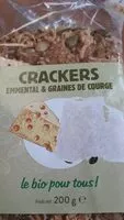 Mängden socker i Crackers emmental & graines de courge