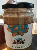 Mängden socker i Purée d'amande complète variété guara