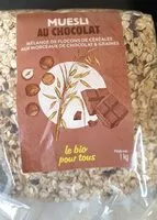 Mängden socker i Muesli au chocolat
