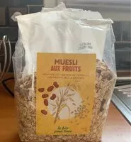 Mängden socker i Muesli aux fruits