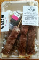 Mängden socker i Riz et Brochette Yakitori boeuf fromage x3