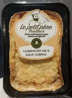 Mängden socker i Parmentier 350g Bœuf AUBRAC