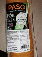 Mängden socker i Prefou pain à la tomate et boursin