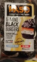 Mängden socker i Black burger saumon fumé fromage frais ciboulette