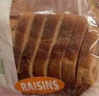 Mängden socker i Pain raisin 500gr moule entier