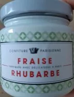 Mängden socker i Confiture fraise rhubarbe