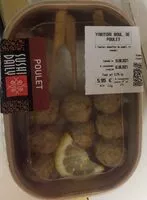 Mängden socker i Yakitori boulette de poulet