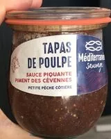 Mängden socker i Tapas de Poulpe sauce piquante Piment des Cévennes