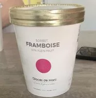 Mängden socker i Sorbet framboise