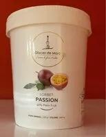 Mängden socker i Sorbet Passion 40% Plein Fruit