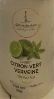 Mängden socker i Sorbet citron vert verveine