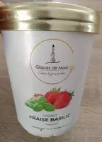 Mängden socker i Sorbet fraise basilic