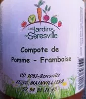 Mängden socker i Compote de pomme framboise
