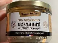 Mängden socker i Foie Gras Entier de Canard au Poivre de Penja