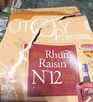 Mängden socker i Utopy glace rhum raisin