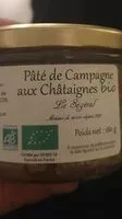 Mängden socker i Pâté de Campagne aux châtaignes bio