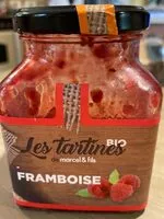Mängden socker i Les tartines bio Framboise