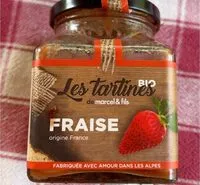 Mängden socker i Les tartines Bio Fraise