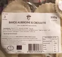 Mängden socker i Ravioli aubergine et ciboulette