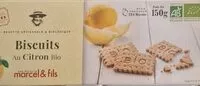 Mängden socker i Biscuits au citron bio
