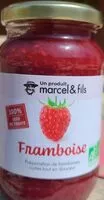 Mängden socker i Préparation de framboises