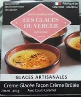 Mängden socker i Crème glacée façon crème brûlée