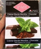 Mängden socker i Crème Glacée Menthe - Chocolat