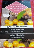 Mängden socker i Sorbet Mirabelle